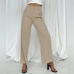 Princess Polly Archer Pants Taupe EUC